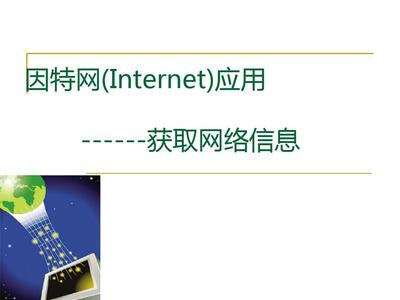因特網(wǎng)應(yīng)用與網(wǎng)絡(luò)技術(shù) 信息獲取的雙翼